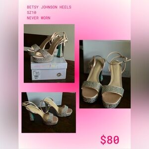 Betsy Johnson heels never worn